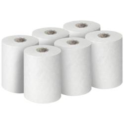 Ręcznik papierowy w roli SCOTT Essential Slimroll, 1-warstwowy, 190 m, 760 listków, 6 rolek, biały