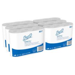Papier toaletowy SCOTT Essential, 2-warstwowy, 6 rolek x 600 listków, biały