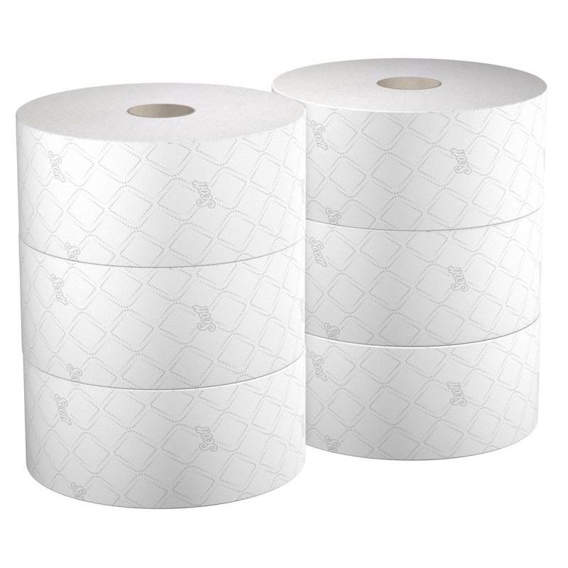 Papier toaletowy SCOTT Control, centralne odwijanie, 2-warstwowy, 314m, 6 rolek x 1280 listków, biały