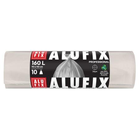 Worki na śmieci ALUFIX Professional, LDPE, 90x110cm, 24 μm, 160l, 10 szt., transparentne