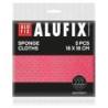 Ściereczki gąbkowe ALUFIX Professional, 18x18cm, 5 szt., różowe
