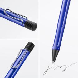Długopis LAMY Safari 214, M, z czarnym wkładem, niebieski