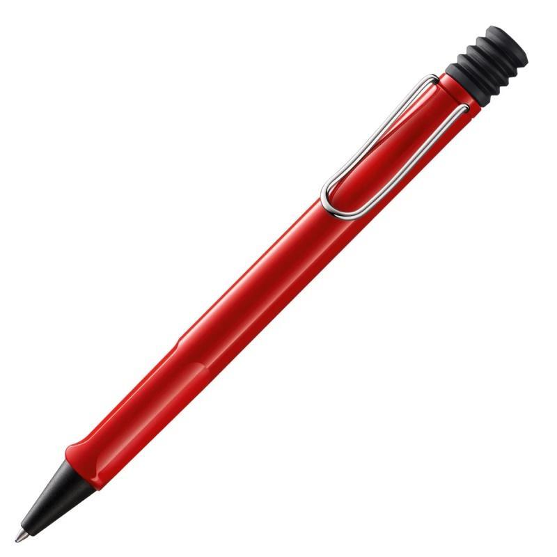 Długopis LAMY Safari 214, M, z czarnym wkładem, czerwony