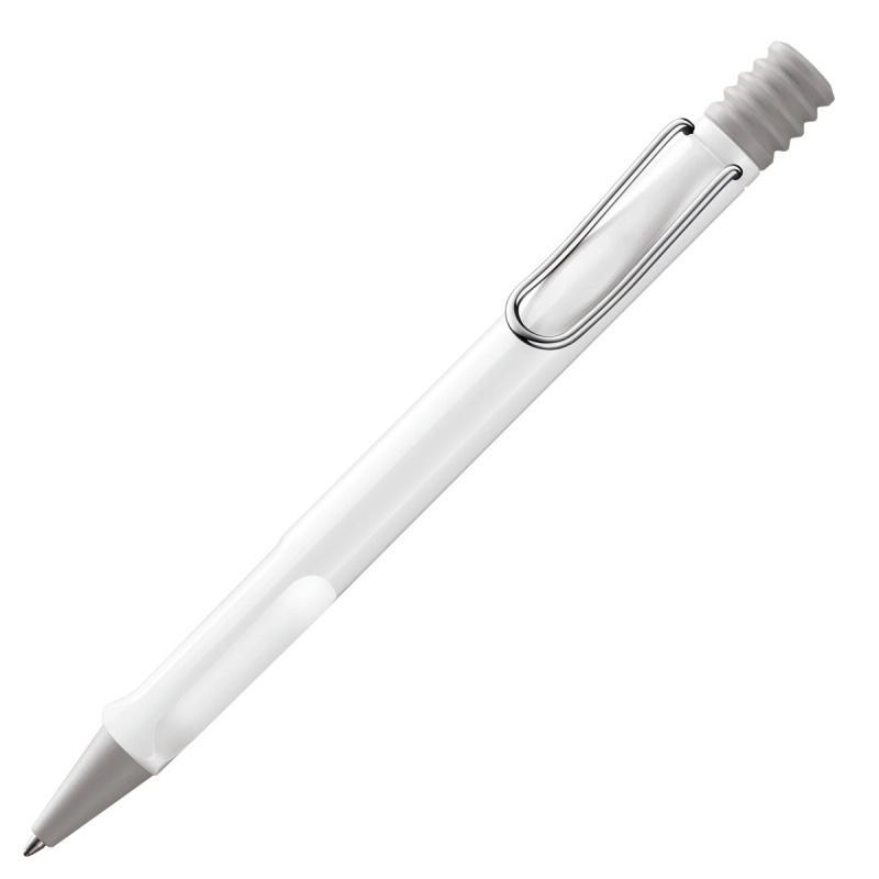 Długopis LAMY Safari 219, M, z niebieskim wkładem, biały