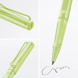 Pióro kulkowe LAMY Safari 3D0, M, z niebieskim wkładem, jasnozielony