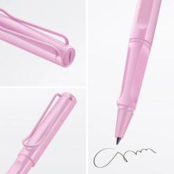 Pióro kulkowe LAMY Safari 3D2, M, z niebieskim wkładem, jasnoróżowy