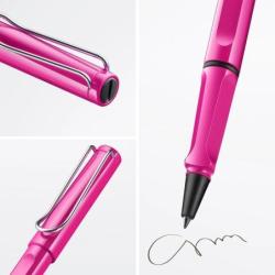 Pióro kulkowe LAMY Safari 313, M, z czarnym wkładem, różowy