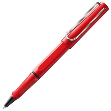 Pióro kulkowe LAMY Safari 316, M, z czarnym wkładem, czerwone
