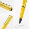 Pióro kulkowe LAMY Safari 318, M, z czarnym wkładem, żółte