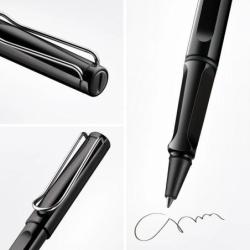 Pióro kulkowe LAMY Safari 319, M, z niebieskim wkładem, czarne