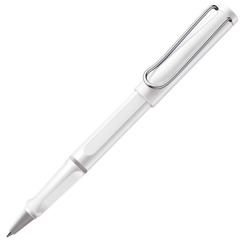 Pióro kulkowe LAMY Safari 319, M, z niebieskim wkładem, biały