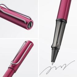 Pióro kulkowe LAMY AL-star 329, M, z czarnym wkładem, purpurowe