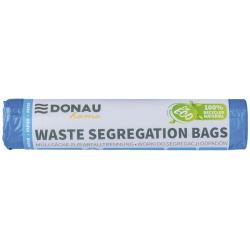 Worki do segregacji odpadów DONAU HOME, z taśmą, papier, 120l, 10 szt., niebieskie