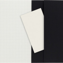 Zestaw 3 Zeszytów MOLESKINE Cahier Journals L (13x21cm) w kratkę, 80 strony, czarny