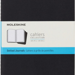 Zestaw 3 Zeszytów MOLESKINE Cahier Journals L (13x21cm) w kropki, 80 stron, czarny - 10