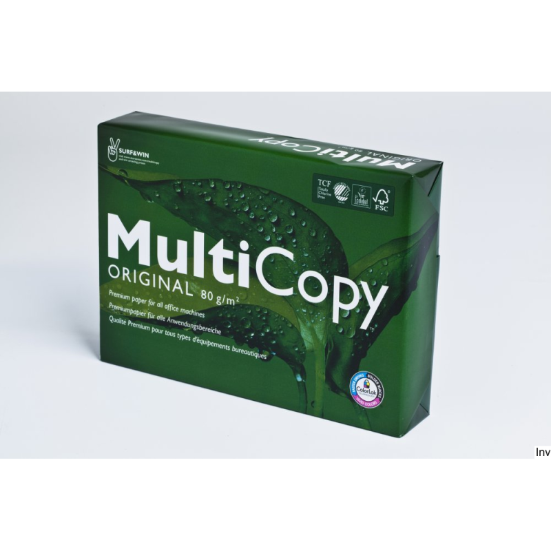 Papier Multicopy Original A3 80g 1 ryza, biały, do wydruków dwustronnych, gładka powierzchnia, bezpyłowy