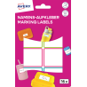 Avery Zweckform Naklejki do oznaczania 48 x 34 mm, 16 sztuk, kolorowe ramki