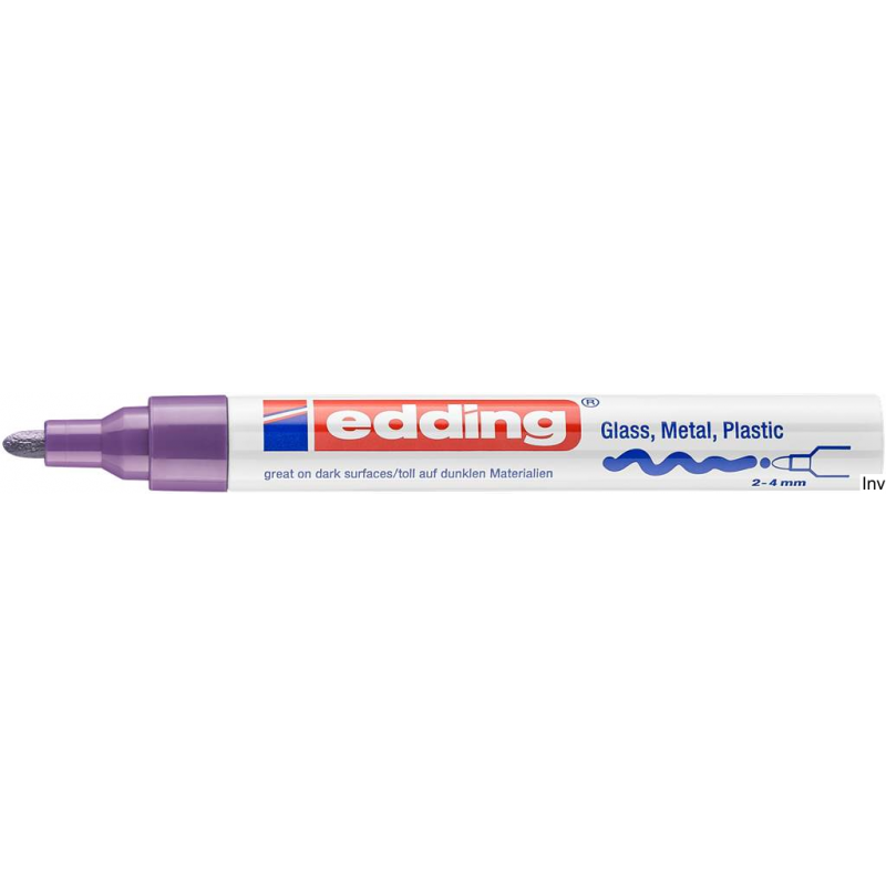 Marker Edding lakierowy 2-4mm fioletowy 750/008/FED