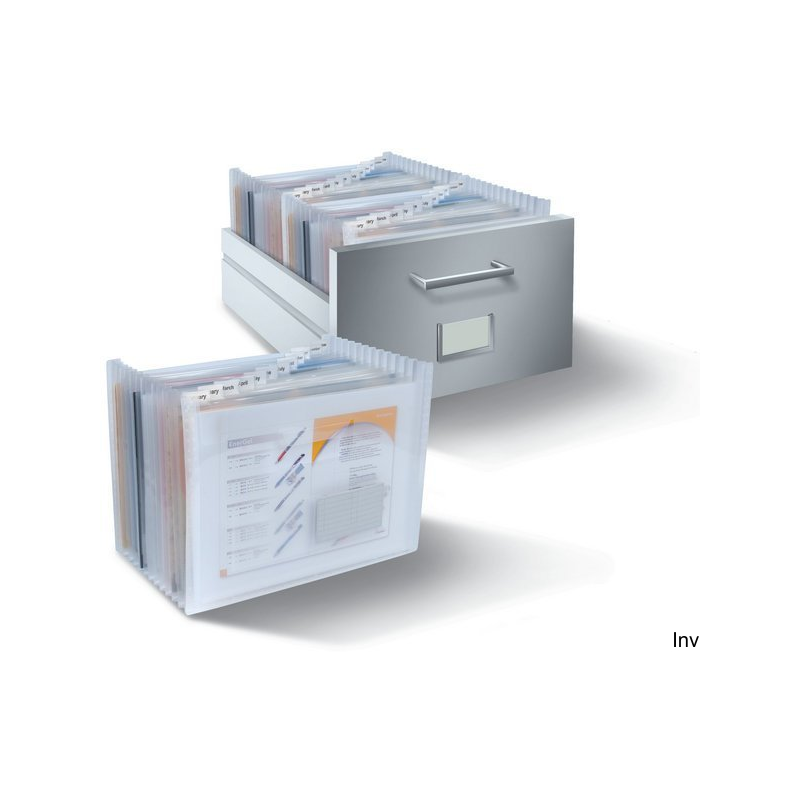 System harmonijkowy wolnostojący 32 kieszeniowy DCD-4432T Pentel Recycology transparentny