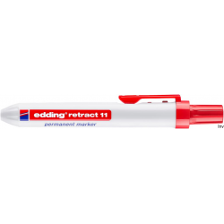 Edding Marker permanentny automatyczny okrągła końcówka 1,5-3 mm czerwony retract11/002/CZ