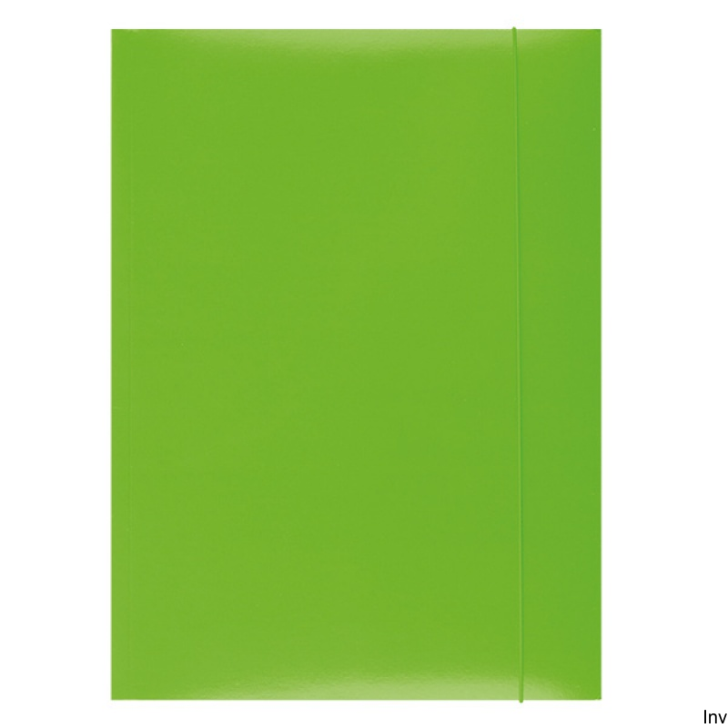 Teczka z gumką Office Products A4 300gsm zielona 3-skrzydłowa