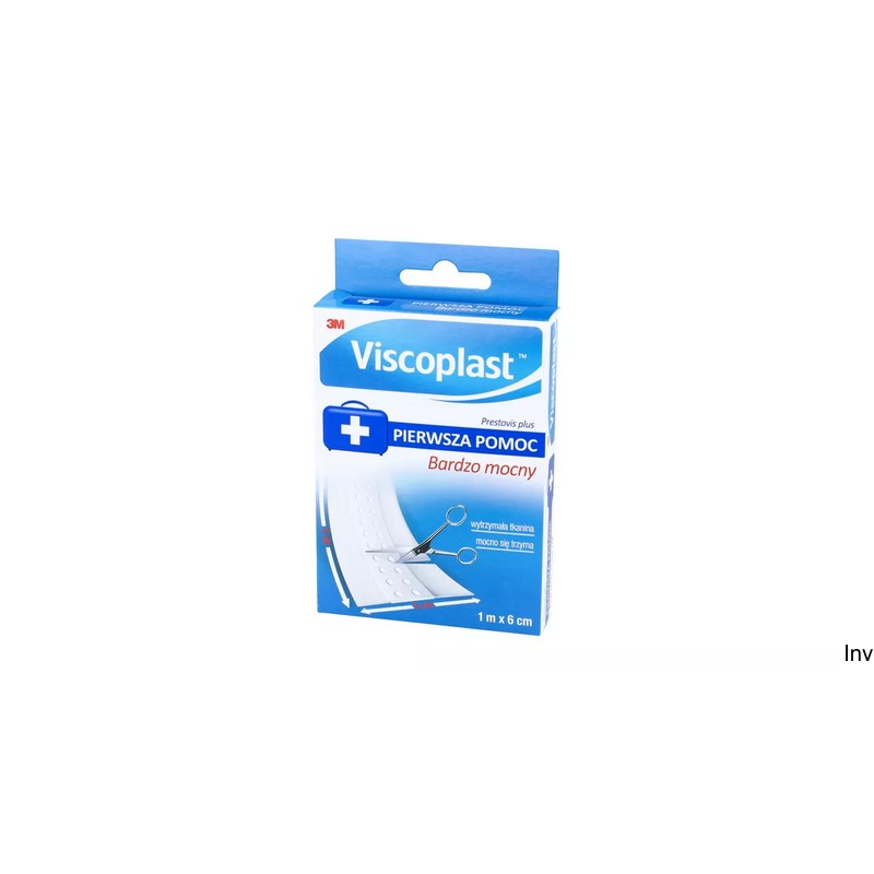 Plaster opatrunkowy tkaninowy 1m x 6cm biały Viscoplast 3M PRESTOVIS PLUS