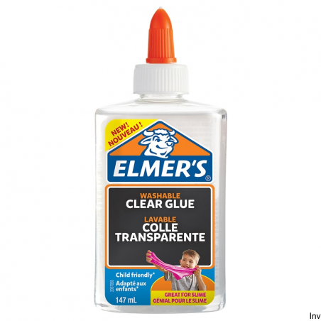 Klej PVA przezroczysty Elmers, zmywalny, 147 ml, do tworzenia Slime i rękodzieła