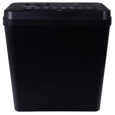 Niszczarka OFFICE PRODUCTS, paski, do 10 kartek A4, kosz 14l, czarna