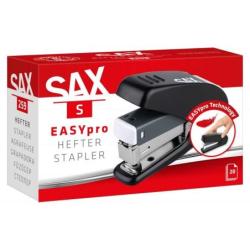 Zszywacz SAX 259 EasyPro S, zszywa do 20 kartek, 24/6, 26/6, czarny