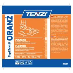 Neutralny płyn do mycia posadzek TENZI, Topefekt, zapach pomarańczy, Oranż, 10l