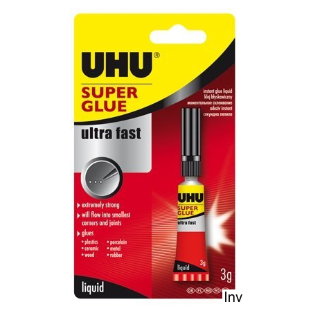 Klej UHU Super Glue Jumbo 3g do porowatych materiałów, drewna, metali, plastiku