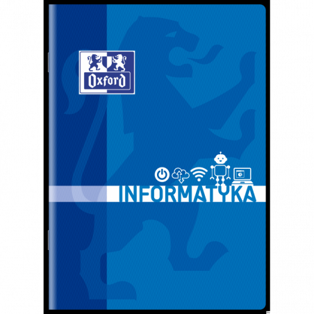 Zeszyt A5 60 kartek kratka z marginesem Oxford informatyka 400139056