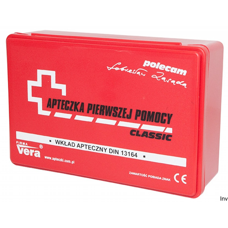 Apteczka uniwersalna VERA DIN 13164, CERVA, zestaw pierwszej pomocy w pudełku, 230x140x80 mm