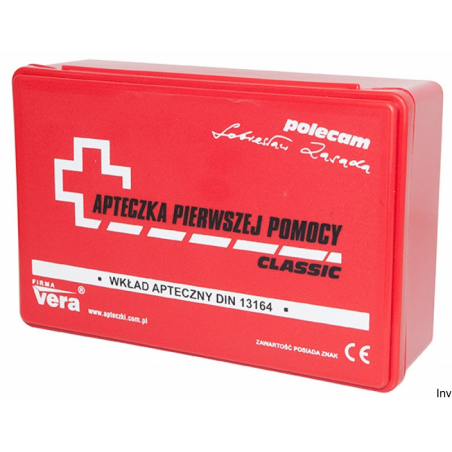 Apteczka uniwersalna VERA DIN 13164, CERVA, zestaw pierwszej pomocy w pudełku, 230x140x80 mm