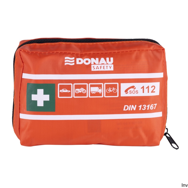 Apteczka pierwszej pomocy DONAU SAFETY, materiałowa, DIN MINI, pomarańczowa, 1 sztuka