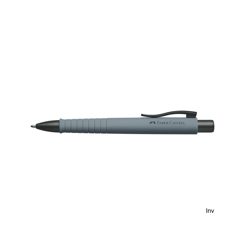 Długopis automatyczny Faber-Castell Poly Ball Urban szary matowy z wymiennym wkładem niebieskim