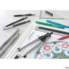 Ołówek automatyczny Faber-Castell TK-Fine 9717 0,7 mm zielony z gumką i metalowym klipsem