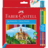 Kredki Faber-Castell ZAMEK 24 kolory + 3 kredki DW FC110324