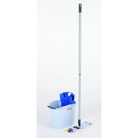 PAKIET Zestaw VILEDA PROFESSIONAL UltraSpeed Mini, wiadro z wyciskaczem, kij teleskopowy, uchwyt, wkład Microlite