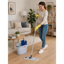 PAKIET Zestaw VILEDA PROFESSIONAL UltraSpeed Mini, wiadro z wyciskaczem, kij teleskopowy, uchwyt, wkład Microlite