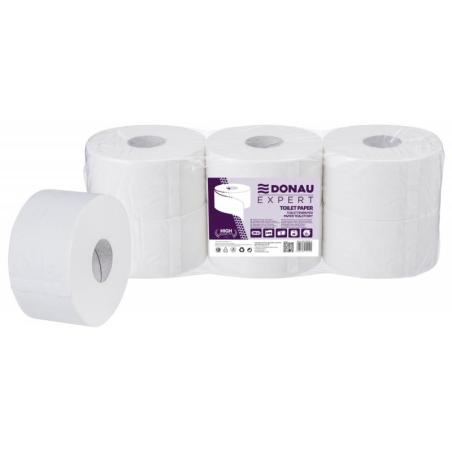 Papier toaletowy celulozowy DONAU EXPERT Jumbo, 2-warstwowy, 400 listków, 6szt., biały