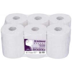 Papier toaletowy celulozowy DONAU EXPERT Jumbo, 2-warstwowy, 500 listków, 12szt., biały