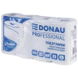 Papier toaletowy celulozowy DONAU PROFESSIONAL, 3-warstwowy, 150 listków, 8szt., biały