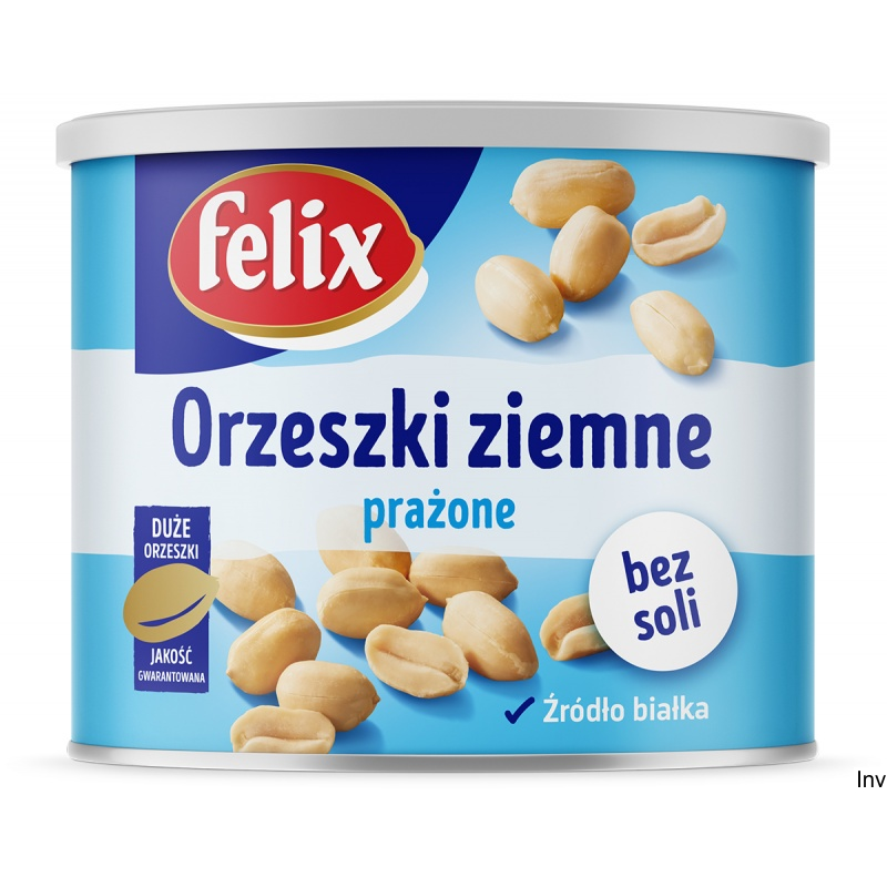 Orzeszki ziemne prażone bez soli FELIX 140g puszka