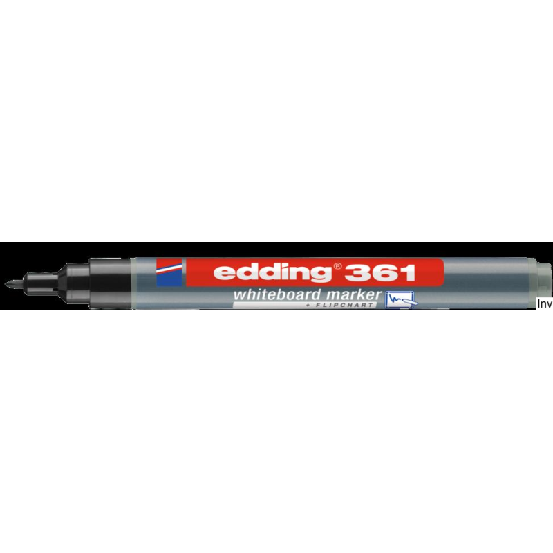 Marker Edding 1mm czarny do tablic suchościeralnych z okrągłą końcówką 361/001/C