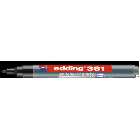 Marker Edding 1mm czarny do tablic suchościeralnych z okrągłą końcówką 361/001/C