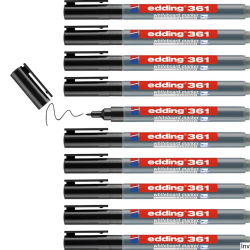 Marker Edding 1mm czarny do tablic suchościeralnych z okrągłą końcówką 361/001/C