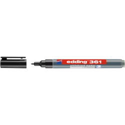 Marker Edding 1mm czarny do tablic suchościeralnych z okrągłą końcówką 361/001/C