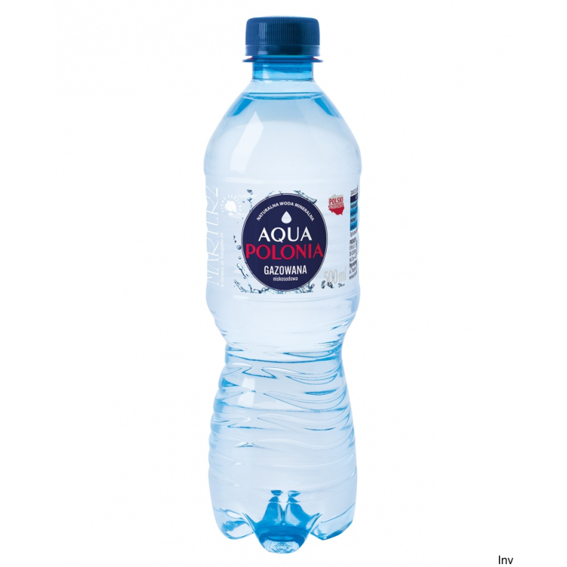 BEZ KAUCJI Woda AQUA POLONIA gazowana 0.5L zgrzewka 12 szt.