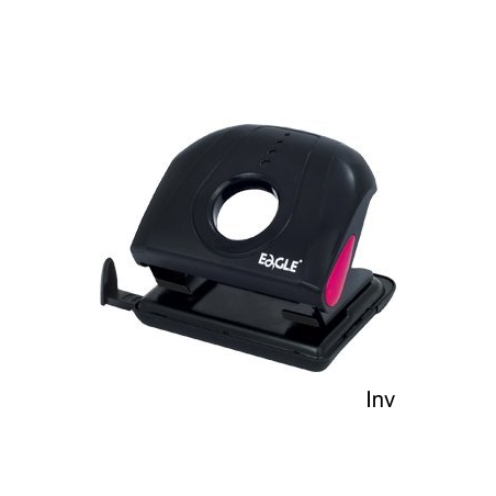 Dziurkacz Eagle P5180M czerwony, dziurkuje 20 kartek papieru 80 g/m2, średnica otworu 5,5 mm